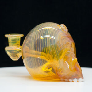 Marty Preston Skull Glass Rig yellow effect