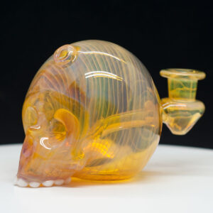 Marty Preston Skull Glass Rig yellow effect