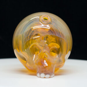 Marty Preston Skull Glass Rig yellow effect