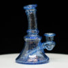 Marty Preston clear glass-rig with blue sparkle effect