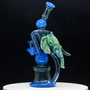 Marty Preston zion collab rig blue with elephant design