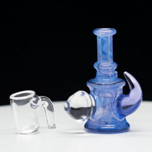 7 Ten Glass & Banjo Collab  - Purple with clear custom banger - 5mm - Image 3