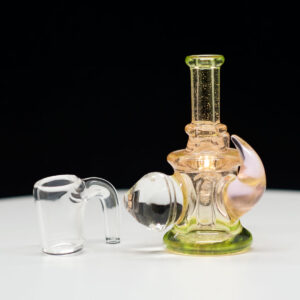 7 Ten Glass & Banjo Collab  - Yellow with clear custom banger - 5mm - Image 4