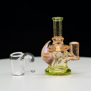 7 Ten Glass & Banjo Collab  - Yellow with clear custom banger - 5mm - Image 3