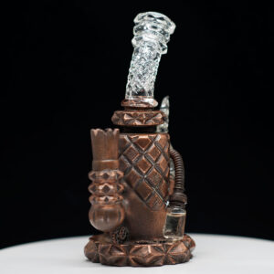 Bada Bing X Merlin Colab- Steam Punk Style  - Copper With Pressure Gauge  10mm Rig Only - Image 4