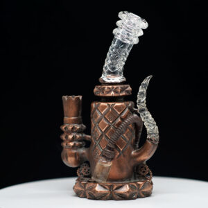 Bada Bing X Merlin Colab- Steam Punk Style  - Copper With Pressure Gauge  10mm Rig Only - Image 3