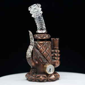 Bada Bing X Merlin Colab- Steam Punk Style  - Copper With Pressure Gauge  10mm Rig Only - Image 2