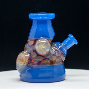 Mellow Glass - Blue Shell Designs Mini Rig Only - 10mm - Image 6