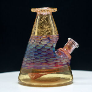 Mellow Glass - Light Yellow Shell Designs Mini Rig Only - 10mm