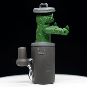 Rob Morrison Glass - Oscar the Grouch with matching bubble cap - Image 4