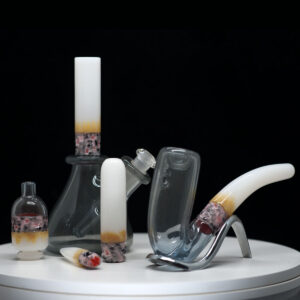 Rooster 5 Piece set - smoking theme Rig, sherlock pipe and much more