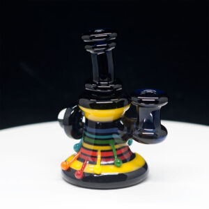 Skirlinger Dark Blue Mini Rig with Rainbow Stripes - 10mm Rig