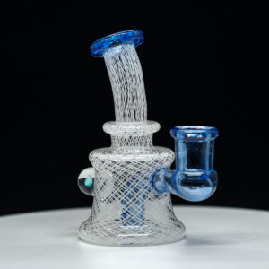 Dave Mann - 14mm Mini Rig only in white lines with blue tip design