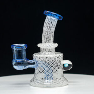 Dave Mann - 14mm Mini Rig only in white lines with blue tip design - Image 4