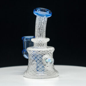 Dave Mann - 14mm Mini Rig only in white lines with blue tip design - Image 3