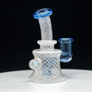 Dave Mann - 14mm Mini Rig only in white lines with blue tip design - Image 2