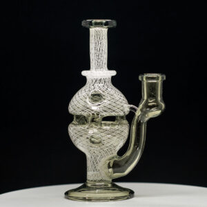 Dave Mann - 2 Piece 14mm Rig with Matching Bubble Cap in light green design - Image 5