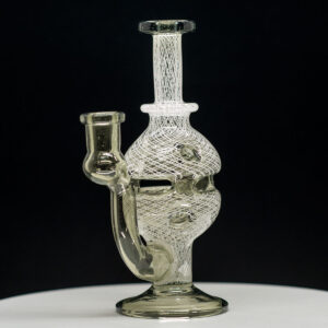 Dave Mann - 2 Piece 14mm Rig with Matching Bubble Cap in light green design - Image 4