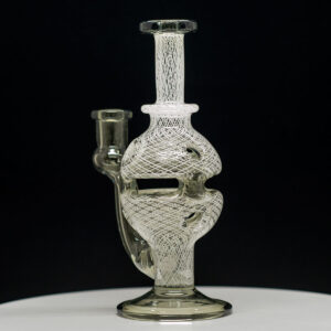 Dave Mann - 2 Piece 14mm Rig with Matching Bubble Cap in light green design - Image 3