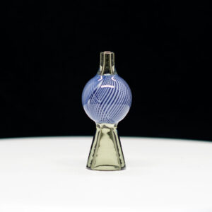 DOK Blue Green Stripy Glass with matching bubble cap - Image 6