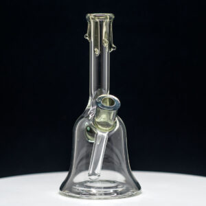 Hive Glass Clear Rig only - Green Drip Design - Image 3