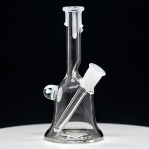 Hive Glass Clear Rig only - White Drip Design