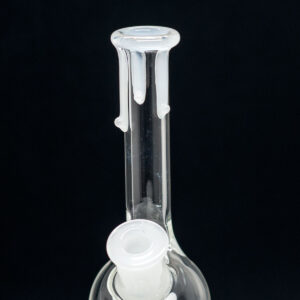 Hive Glass Clear Rig only - White Drip Design - Image 4