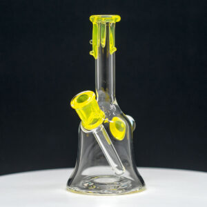 Hive Glass Clear Rig only - Yellow Drip Design - Image 2