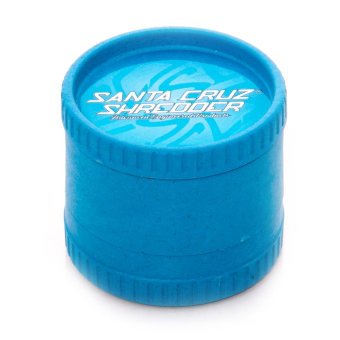Blue 3 Piece Hemp Grinder by Santa Cruz Shredder - Image 2