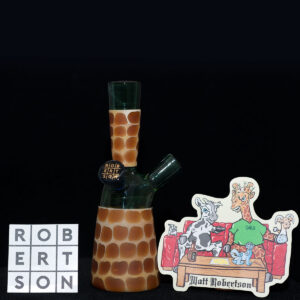 Matt Robertson - Zoo Tube Series - 10mm Dark Green Quality Glassware. Free Mood Mat & Peli Case
