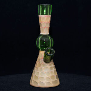 Matt Robertson - Zoo Tube Series - 10mm Quality Glassware - Green with dark logo on base. Free Mood Mat & Peli Case - Image 4