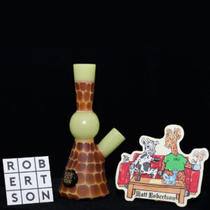 Matt Robertson - Zoo Tube Series - 10mm Quality Glassware - Mint Green with dark logo on base. Free Mood Mat & Peli Case