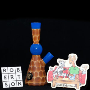 Matt Robertson - Zoo Tube Series - 10mm Quality Glassware - Royal Blue with dark logo on base. Free Mood Mat & Peli Case