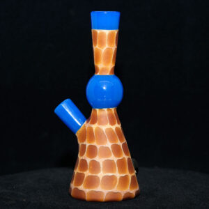 Matt Robertson - Zoo Tube Series - 10mm Quality Glassware - Royal Blue with dark logo on base. Free Mood Mat & Peli Case - Image 4