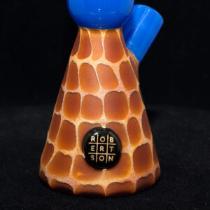 Matt Robertson - Zoo Tube Series - 10mm Quality Glassware - Royal Blue with dark logo on base. Free Mood Mat & Peli Case - Image 5