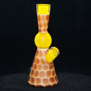 Matt Robertson - Zoo Tube Series - 10mm Quality Glassware - Canary Yellow with dark logo on base. Free Mood Mat & Peli Case - Image 3