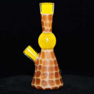 Matt Robertson - Zoo Tube Series - 10mm Quality Glassware - Canary Yellow with dark logo on base. Free Mood Mat & Peli Case - Image 4