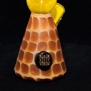 Matt Robertson - Zoo Tube Series - 10mm Quality Glassware - Canary Yellow with dark logo on base. Free Mood Mat & Peli Case - Image 5