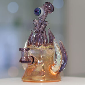 Jam Solo x Helio Glass x Brighton Glass - Fumed 10mm Female 2 hole perk Shredder - Image 6