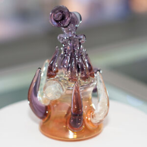 Jam Solo x Helio Glass x Brighton Glass - Fumed 10mm Female 2 hole perk Shredder - Image 2