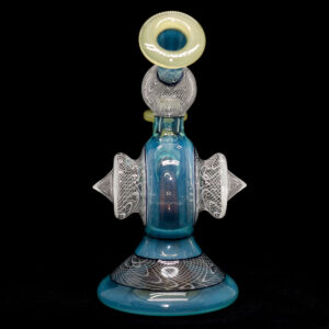 Dok light blue and reticello